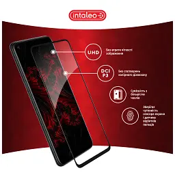 Скло захисне Intaleo Full Glue Oppo A76 4G Black (1283126528880) - мініатюра 4