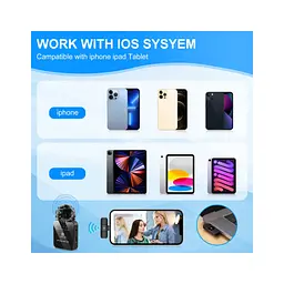 Мікрофон Puluz для iPhone/iPad 8-контактний приймач Black (PU645B) - мініатюра 7