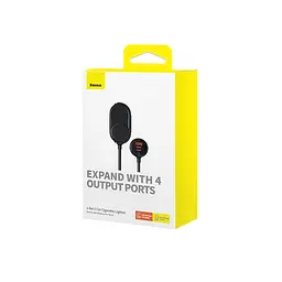 Автомобільний зарядний пристрій Baseus High Efficiency Pro 1-for-2 Car Cigarette Lighter 30W Cosmic чорний - мініатюра 2