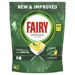 Капсули для посудомийних машин Fairy Original Все-в-1 40 шт. - мініатюра 2