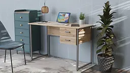 Комп'ютерний стіл Ferrum-decor Гаррі 75x120x70 білий ДСП Дуб Сонома Труфель 16мм (FRD-101003) - мініатюра 3