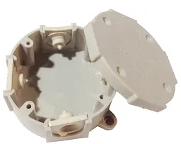 Коробка розподільча Р1 без клем 80х80х45мм IP41 КРУГЛА