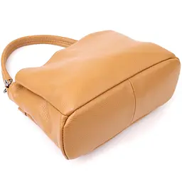 Елегантна сумка жіноча з натуральної шкіри Vintage 23008 руда - мініатюра 4