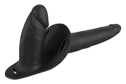Подвійний страпон You2Toys Double Strap On, 15/8,5 см (чорний) - мініатюра 5
