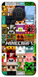 Чохол Demsky Minecraft collage для Nokia X10 / X20