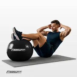 М’яч для фітнесу EasyFit BalanceBall 65 см чорний - мініатюра 8