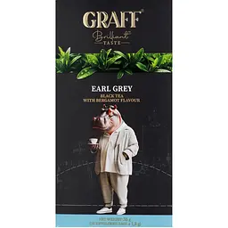 Чай чорний байховий Graff Earl Grey з ароматом бергамоту 36 г (20 шт. X 1.8 г) - мініатюра 3