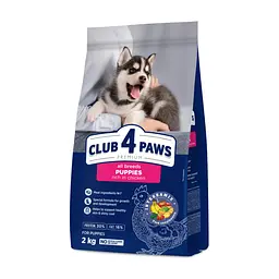 Сухий корм для собак Club 4 Paws Преміум. Для цуценят з високим вмістом курки 2 кг (4820083909450)
