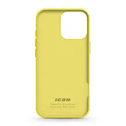 Силиконовый чехол для Apple iPhone 16 Pro, ICON2 Case, желтый, противоударный, панель, защита всего корпуса, матовая поверхность Soft Touch, выступает над дисплеем, совместим с защитными стеклами и пленками, с микрофиброй, ArmorStandart (ARM81305) - мініатюра 2