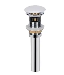 Комплект Qtap Tern: Раковина підвісна прямокутна права 450х250х158 мм White + Донний клапан PU02O (QT17115117RWN47328) - мініатюра 6