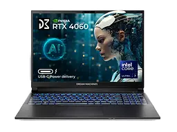 Ноутбук Dream Machines RG4060-16 16FHD+ IPS, Intel Ultra 7-155H, 32GB, F1TB, NVD4060-8, DOS, Сріблястий (RG4060-16UA26)