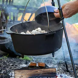 Казан з кришкою Bo-Camp Dutch Oven Cast Iron 31 cm / 5 L Black (2122410) - мініатюра 4