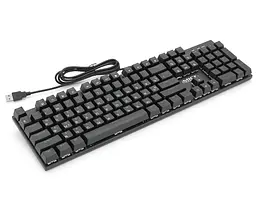 Клавиатура механическая игровая с подсветкой iMICE Model GK-600 USB Wired Type-C, Eng/Укр/Рус, Black - мініатюра 5