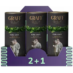 Чай чорний байховий Graff Earl Grey 240 г (3 шт. х 80 г)