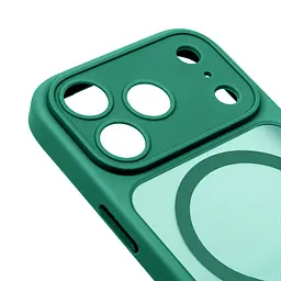 Чехол для Apple iPhone 17 Pro Max, Lush MagCase, зеленый, противоударная панель-накладка из TPU и PC, полупрозрачный чехол с MagSafe (с магнитом), с защитой камеры, поддержка беспроводной зарядки, защита всего корпуса, ArmorStandart (ARM87500) - мініатюра 4