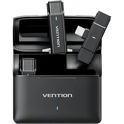 Бездротовий подвійний петличний мікрофон Vention USB-C 2-Pack Wireless Lavalier with Charging Case - мініатюра 10