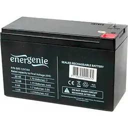 Акумулятор EnerGenie AGM 12V (12V/7Ah/84Wh) (BAT-12V7AH) [114073]