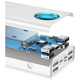 Зовнішній акумулятор (Power Bank) Baseus Amblight Quick Charge 65W 30000 mAh White (PPLG-A02) - мініатюра 4