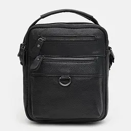 Чоловіча сумка Keizer K14035bl-black 22х17х8 см Чорний - мініатюра 2