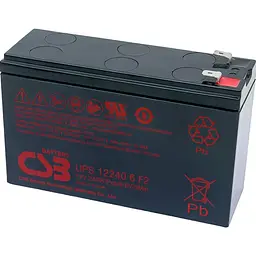 Акумулятор CSB AGM 12V (12V/5Ah/60Wh) (UPS122406) [112327] - мініатюра 2