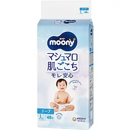 Підгузки дитячі Moony Unicharm Baby L 9-14 кг 48 шт.