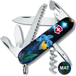 Складаний ніж Victorinox CAMPER DESIGN Блакитно-жовтий ірис - мініатюра 2