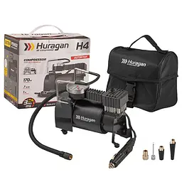 Автомобільний компресор Huragan 12v 170вт 35л 7атм 7А LED Автостоп (H4)