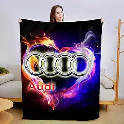 Плед плюшевий подарунковий 3D Audi-це престиж 160х200 см