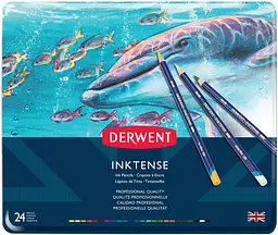 Чорнильні олівці Inktense 24кольори Derwent
