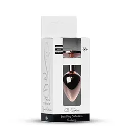Анальна пробка з кристалом B - Series HeavyFun Plug-Jewellery, 7 см (рожевий) - мініатюра 7