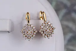 Сережки Xuping Jewelry сніггуронька 1.8 см золотисті