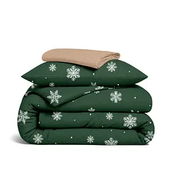 Дитяча постільна білизна фланель Cosas SNOWFLAKES FOREST CS1 110х140см (Flannel_SnowflakesForest_12Caramel_140)