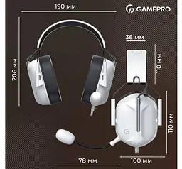 Ігрові навушники GamePro HS-1350-W Genesis Hunter White - мініатюра 13
