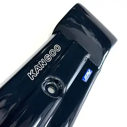 Зимова накладка на радіаторні грати Kangoo I 1998-2008 Глянець з логотипом (Voron Glass) WR10503 - мініатюра 2