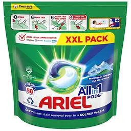 Капсули для прання Ariel Pods All-in-1 Гірське джерело 50 шт. х 21 г - мініатюра 2