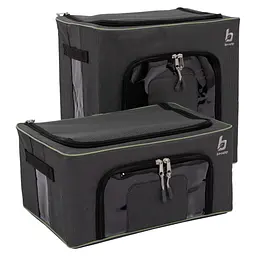 Комплект боксів-органайзерів складаних Bo-Camp Box Set M+L Anthracite (1709280)