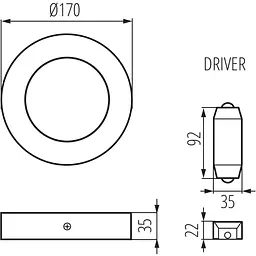 Світильник down-light Kanlux Carsa V2LED 12W-NW-W (28948) - мініатюра 4