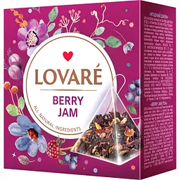 Чай плодово-ягідний Lovare Berry Jam 30 г (15 шт. х 2 г)