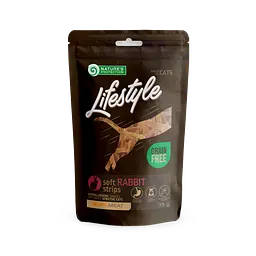 Ласощі для котів, м'які смужки з кролика, Nature's Protection Lifestyle Snack For Cats Soft Rabbit Strips 75г