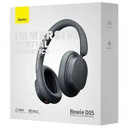 Накладні бездротові навушники Bowie D05 Wireless Headphones (NGTD02021) Cluster Black Baseus teh0030656 - мініатюра 5