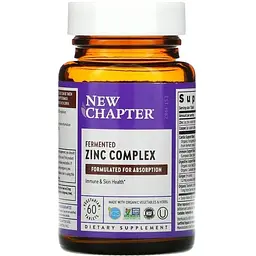 Пищевый комплекс с цинком New Chapter Zinc Complex 60 таблеток
