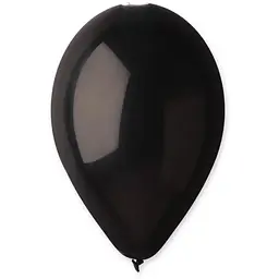 Надувні повітряні кульки Gemar 45 см (18") 25 шт наповнення повітрям або гелієм Чорний