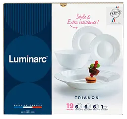 Сервіз столовий TRIANON 19 предметів Luminarc kuh0016229 - мініатюра 7