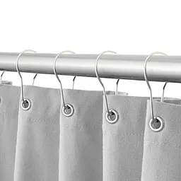 Шторка для душу та ванної Cosas з кільцями 180х180 snow, білий (ShowerCurtains_01Snow_DUK_180x180_Hook) - мініатюра 9