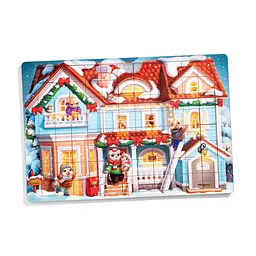 Пазл дитячий деревяний Котячий будинок (ПСД249) PSD249, 176 елементів - мініатюра 2