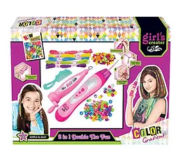 Набір для плетіння кісок "Girl's creator" MBK 207 A, в коробці (6975751402073) - мініатюра 3