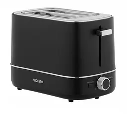Тостер Ardesto T-F450B, чорний, 800W, 2 тости, 2 відділення, 7 режимів підсмажування, розморожування.