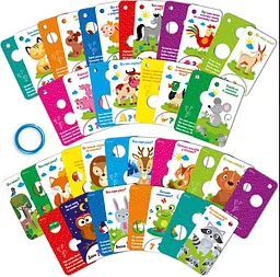 Картки на кільці Vladi Toys Відгадайки, Тварини лісу та ферми, укр. мова (VT5000-13) - мініатюра 2