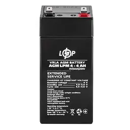 Аккумулятор AGM LPM 4V - 4 Ah - мініатюра 5