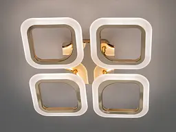 Пристельова люстра LED Diasha AS8060/4G, 40W, золото, сучасний стиль для коридору, вітальні, спальні, кухні - мініатюра 3